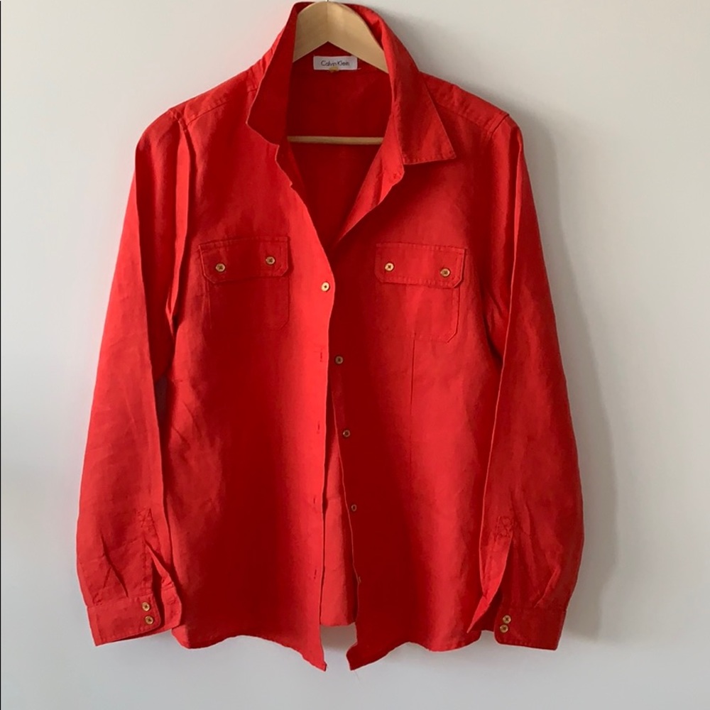 Calvin Klein linen shirt